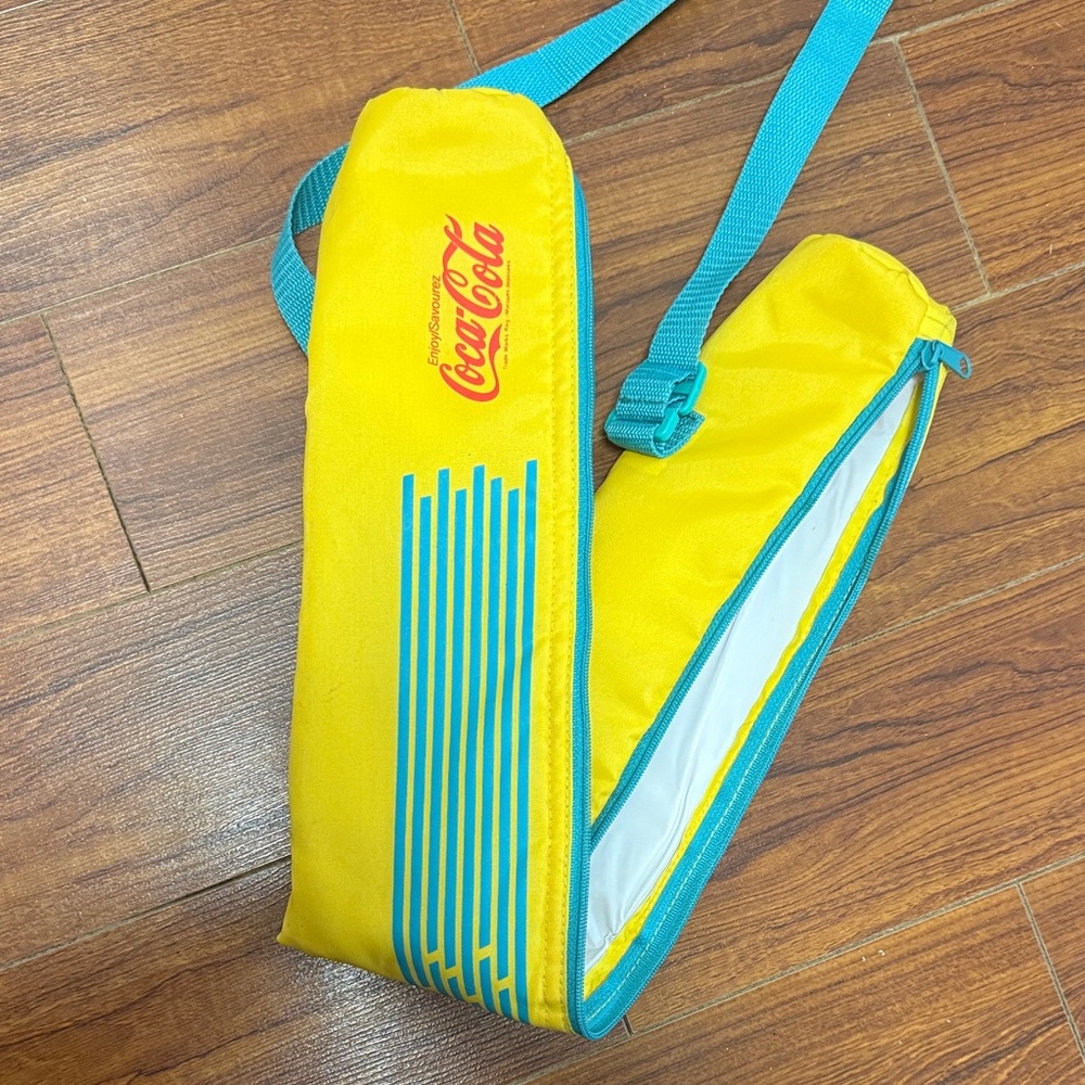 Coca Cola vintage can holder cooler sling bag